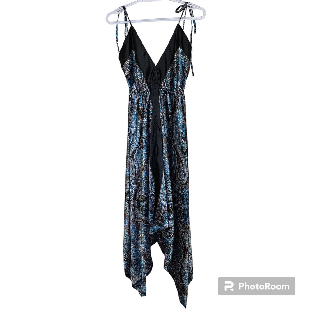 REVUE Satin Paisley Halter Dress